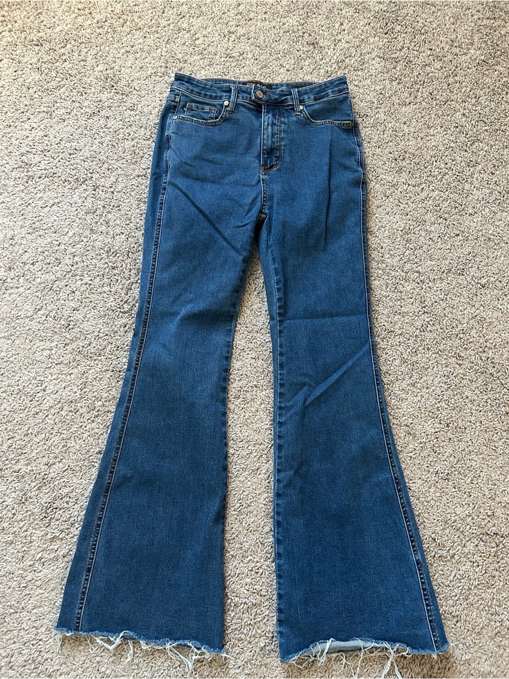 Judy Blue Dark Blue High-Rise Flare Jeans